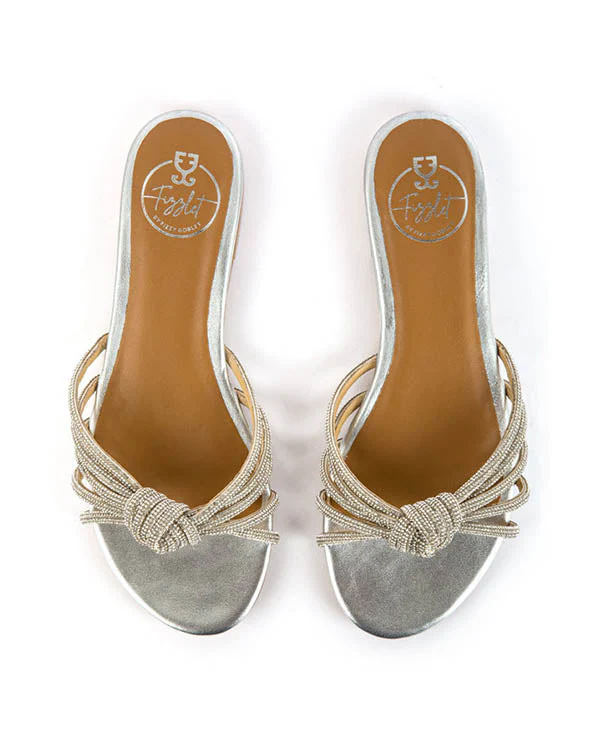 Mambo : Knot Flats - Silver - Image 2