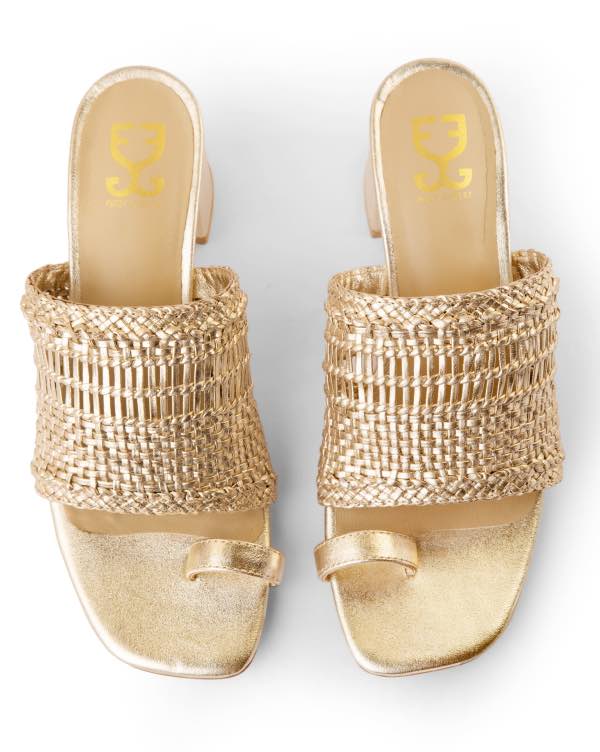Rattan Radiance : Kolha Block Heels - Image 2